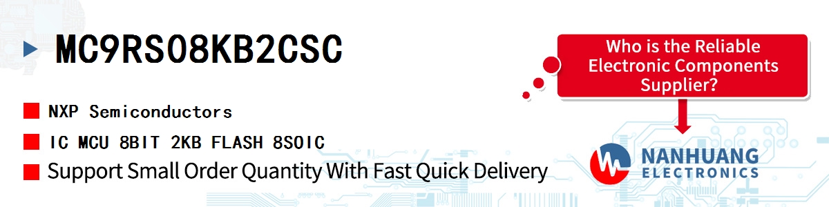 MC9RS08KB2CSC NXP IC MCU 8BIT 2KB FLASH 8SOIC