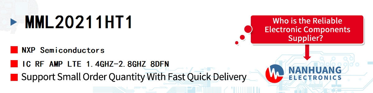 MML20211HT1 NXP IC RF AMP LTE 1.4GHZ-2.8GHZ 8DFN