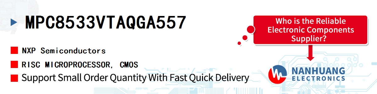 MPC8533VTAQGA557 NXP RISC MICROPROCESSOR, CMOS