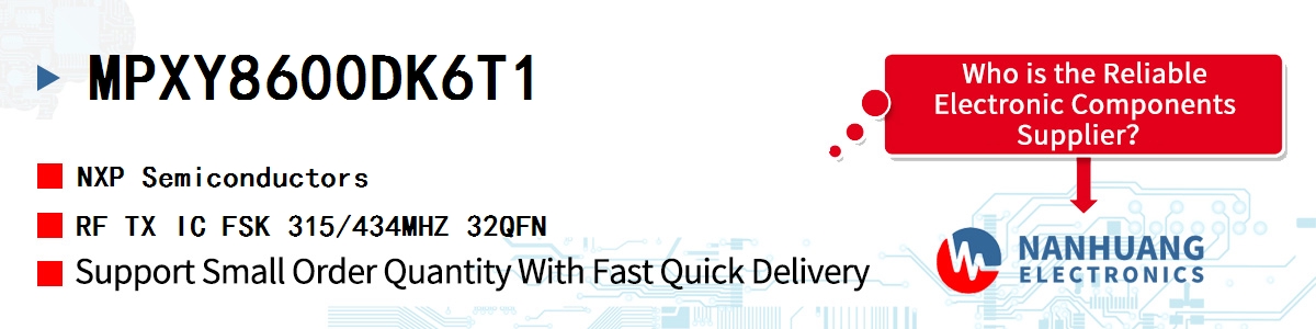 MPXY8600DK6T1 NXP RF TX IC FSK 315/434MHZ 32QFN