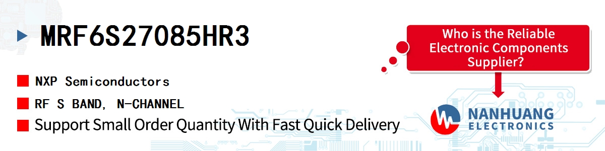 MRF6S27085HR3 NXP RF S BAND, N-CHANNEL