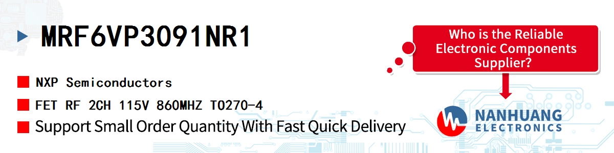 MRF6VP3091NR1 NXP FET RF 2CH 115V 860MHZ TO270-4