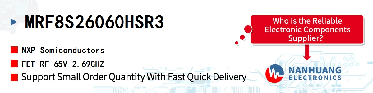 MRF8S26060HSR3 NXP FET RF 65V 2.69GHZ