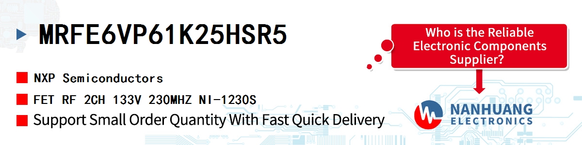 MRFE6VP61K25HSR5 NXP FET RF 2CH 133V 230MHZ NI-1230S