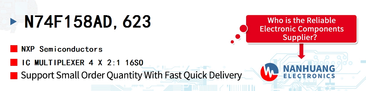 N74F158AD,623 NXP IC MULTIPLEXER 4 X 2:1 16SO