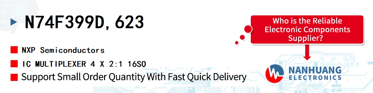 N74F399D,623 NXP IC MULTIPLEXER 4 X 2:1 16SO