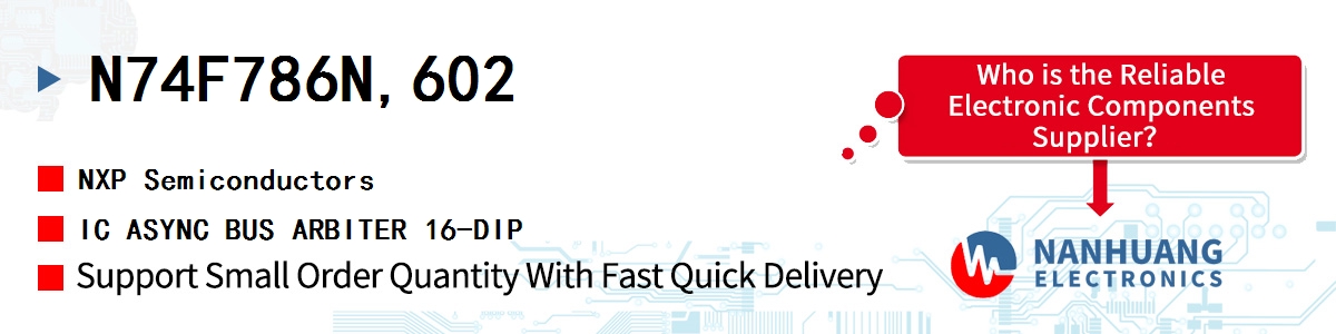 N74F786N,602 NXP IC ASYNC BUS ARBITER 16-DIP
