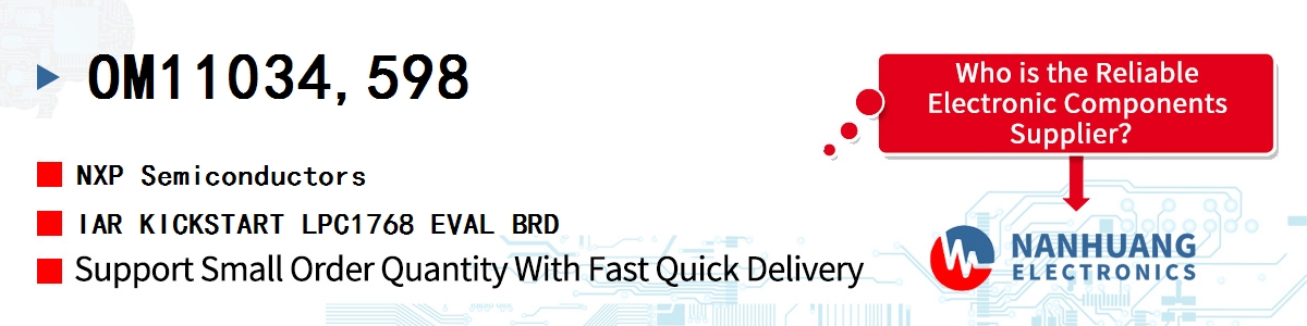 OM11034,598 NXP IAR KICKSTART LPC1768 EVAL BRD