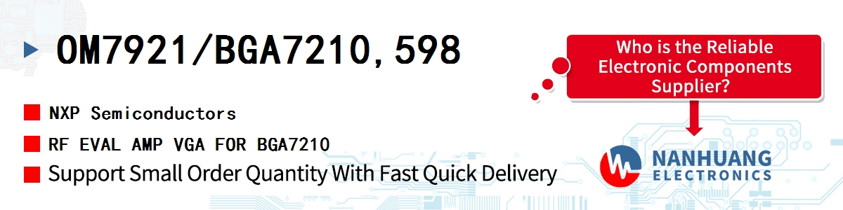 OM7921/BGA7210,598 NXP RF EVAL AMP VGA FOR BGA7210