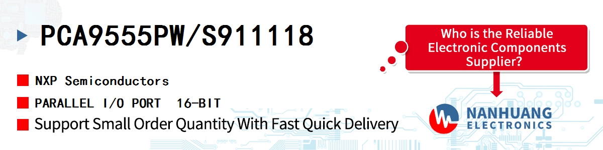 PCA9555PW/S911118 NXP PARALLEL I/O PORT  16-BIT