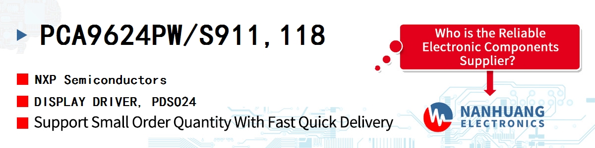 PCA9624PW/S911,118 NXP DISPLAY DRIVER, PDSO24