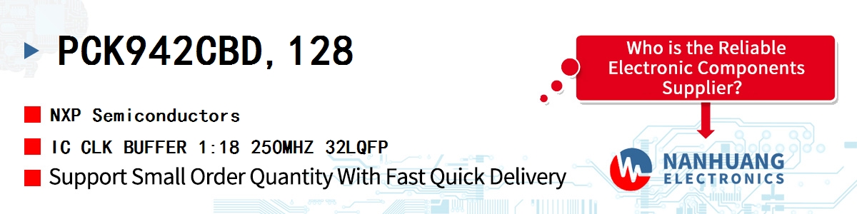 PCK942CBD,128 NXP IC CLK BUFFER 1:18 250MHZ 32LQFP