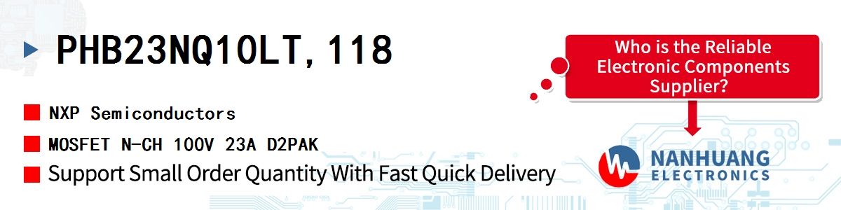 PHB23NQ10LT,118 NXP MOSFET N-CH 100V 23A D2PAK