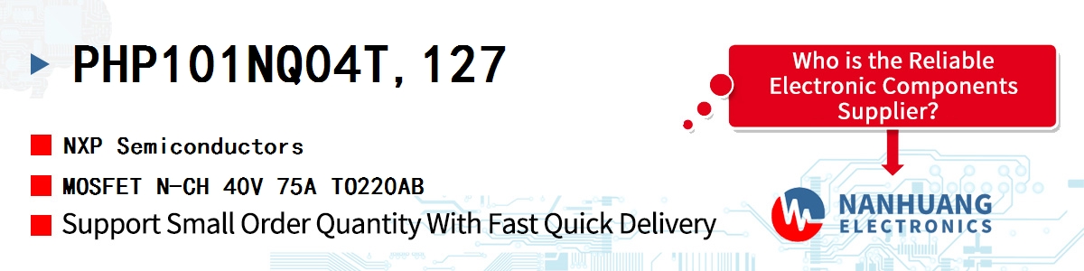 PHP101NQ04T,127 NXP MOSFET N-CH 40V 75A TO220AB