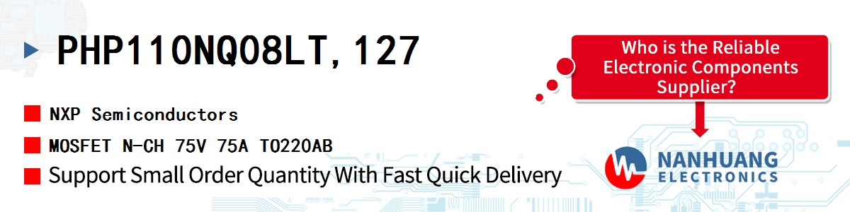 PHP110NQ08LT,127 NXP MOSFET N-CH 75V 75A TO220AB