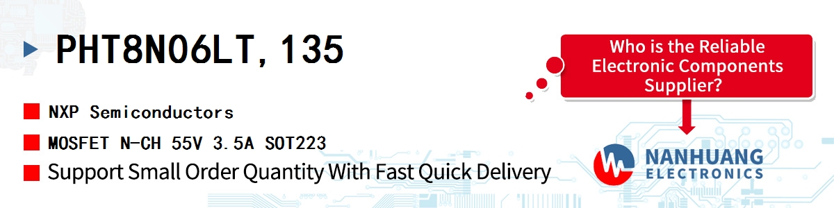 PHT8N06LT,135 NXP MOSFET N-CH 55V 3.5A SOT223