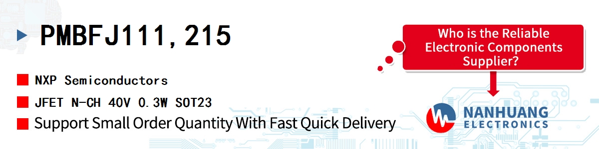 PMBFJ111,215 NXP JFET N-CH 40V 0.3W SOT23