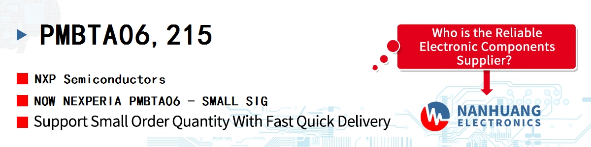 PMBTA06,215 NXP NOW NEXPERIA PMBTA06 - SMALL SIG