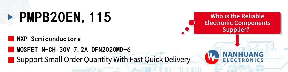 PMPB20EN,115 NXP MOSFET N-CH 30V 7.2A DFN2020MD-6