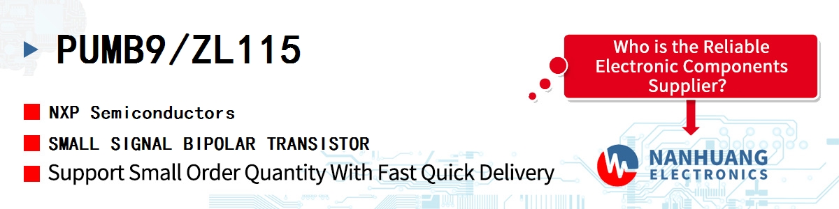 PUMB9/ZL115 NXP SMALL SIGNAL BIPOLAR TRANSISTOR