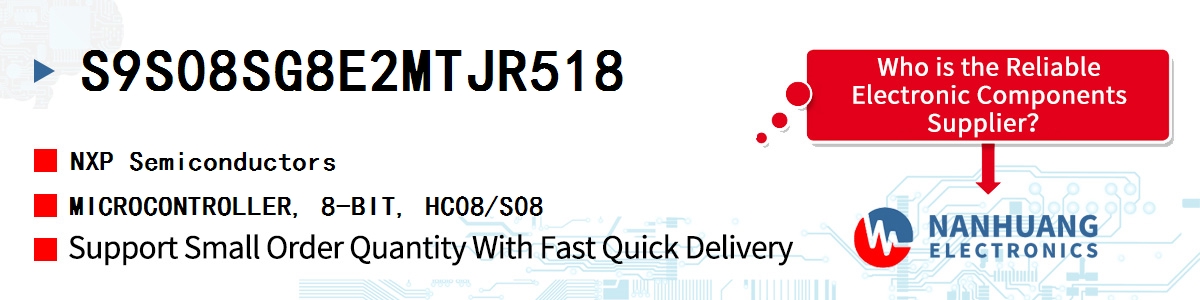 S9S08SG8E2MTJR518 NXP MICROCONTROLLER, 8-BIT, HC08/S08