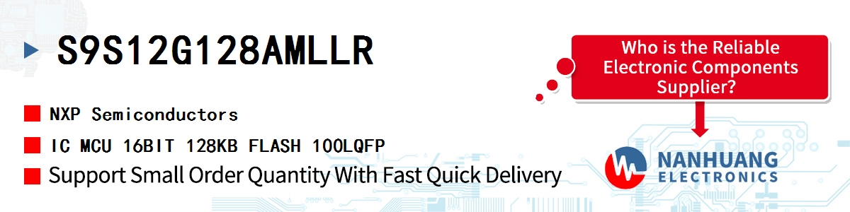 S9S12G128AMLLR NXP IC MCU 16BIT 128KB FLASH 100LQFP