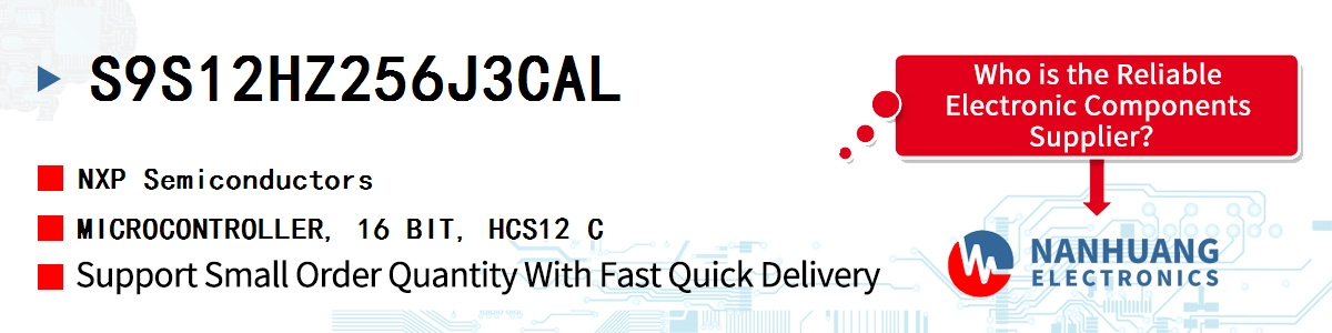 S9S12HZ256J3CAL NXP MICROCONTROLLER, 16 BIT, HCS12 C