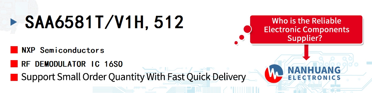 SAA6581T/V1H,512 NXP RF DEMODULATOR IC 16SO