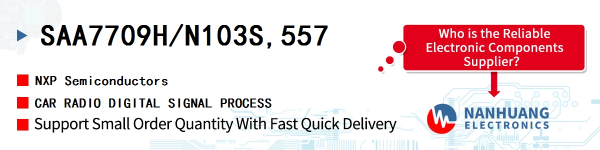 SAA7709H/N103S,557 NXP CAR RADIO DIGITAL SIGNAL PROCESS