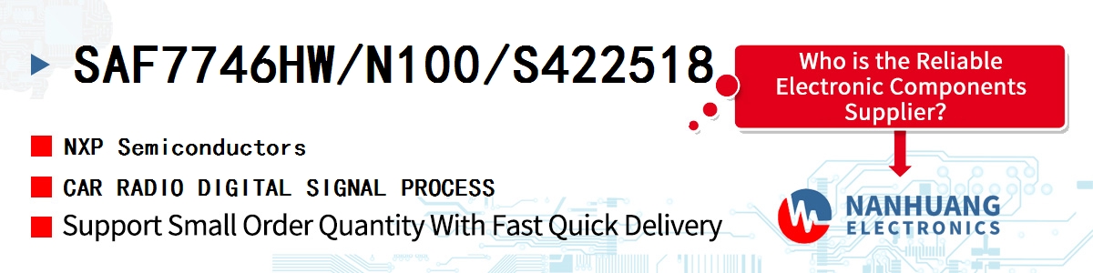 SAF7746HW/N100/S422518 NXP CAR RADIO DIGITAL SIGNAL PROCESS