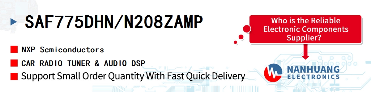 SAF775DHN/N208ZAMP NXP CAR RADIO TUNER & AUDIO DSP