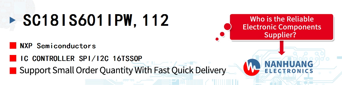 SC18IS601IPW,112 NXP IC CONTROLLER SPI/I2C 16TSSOP