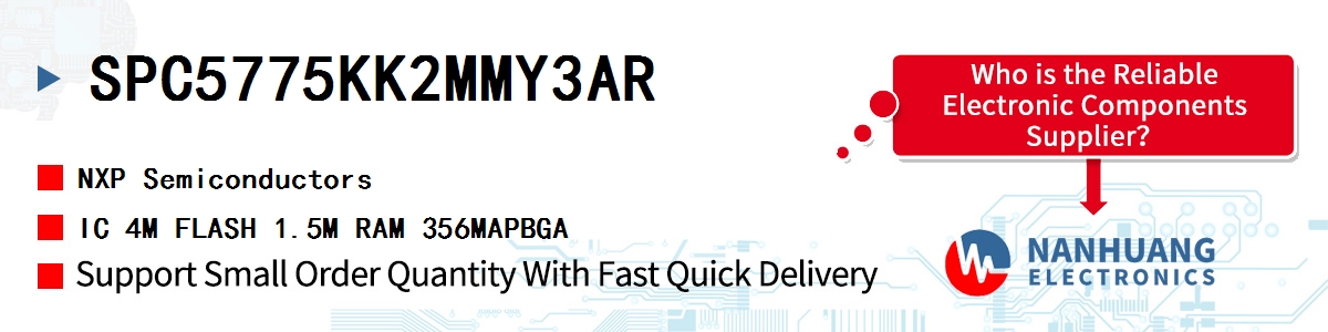 SPC5775KK2MMY3AR NXP IC 4M FLASH 1.5M RAM 356MAPBGA