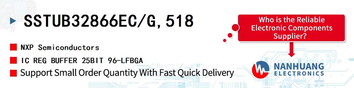 SSTUB32866EC/G,518 NXP IC REG BUFFER 25BIT 96-LFBGA