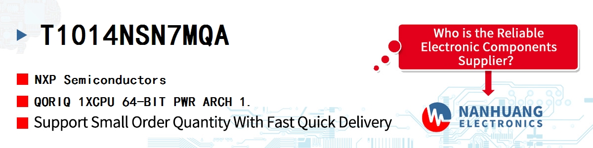 T1014NSN7MQA NXP QORIQ 1XCPU 64-BIT PWR ARCH 1.