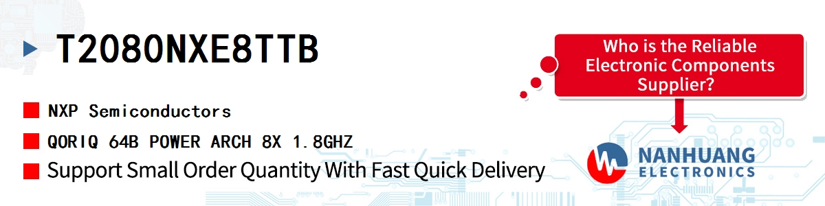 T2080NXE8TTB NXP QORIQ 64B POWER ARCH 8X 1.8GHZ