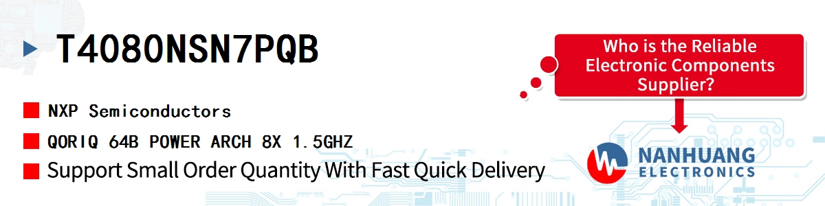 T4080NSN7PQB NXP QORIQ 64B POWER ARCH 8X 1.5GHZ