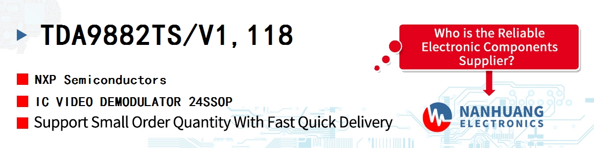 TDA9882TS/V1,118 NXP IC VIDEO DEMODULATOR 24SSOP