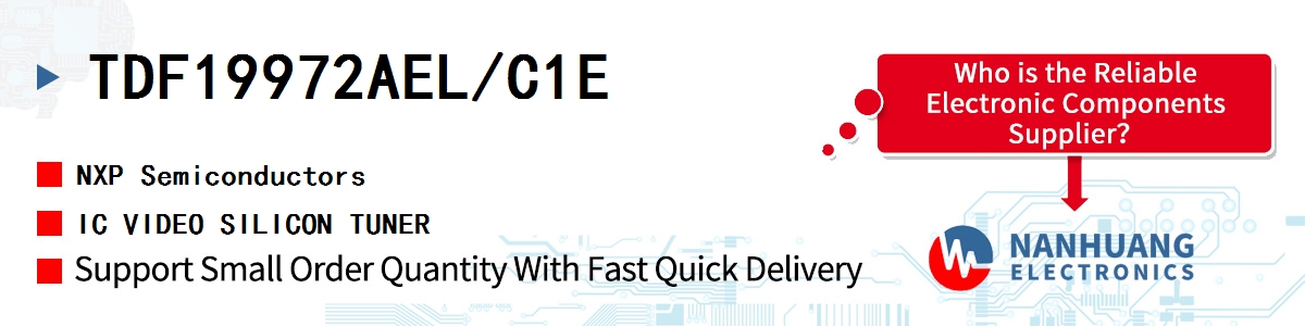 TDF19972AEL/C1E NXP IC VIDEO SILICON TUNER