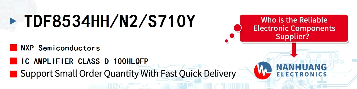 TDF8534HH/N2/S710Y NXP IC AMPLIFIER CLASS D 100HLQFP