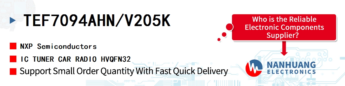 TEF7094AHN/V205K NXP IC TUNER CAR RADIO HVQFN32