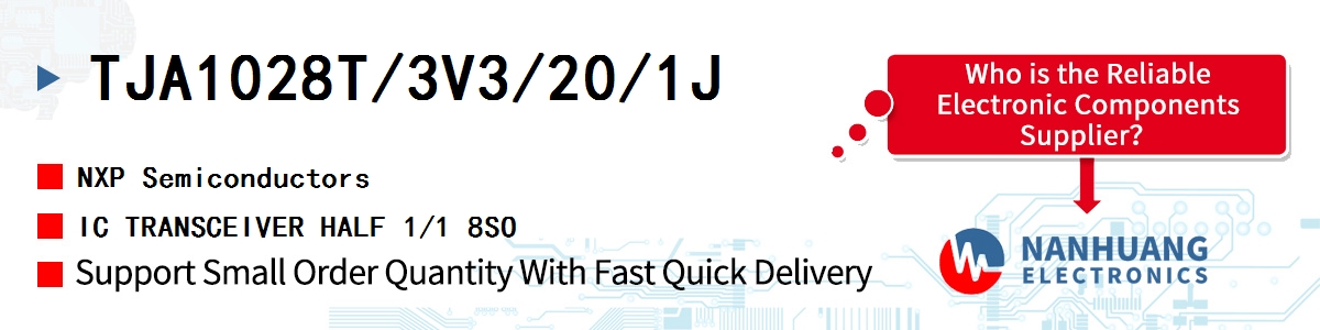 TJA1028T/3V3/20/1J NXP IC TRANSCEIVER HALF 1/1 8SO