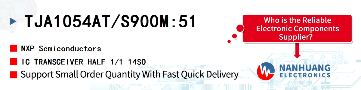 TJA1054AT/S900M,51 NXP IC TRANSCEIVER HALF 1/1 14SO