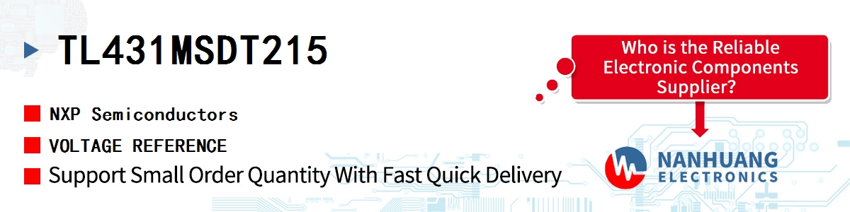TL431MSDT,215 NXP IC VREF SHUNT ADJ 2% TO236AB