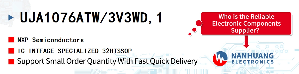 UJA1076ATW/3V3WD,1 NXP IC INTFACE SPECIALIZED 32HTSSOP